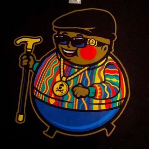Black Johnny Cupcakes Biggie Big Kid shirt